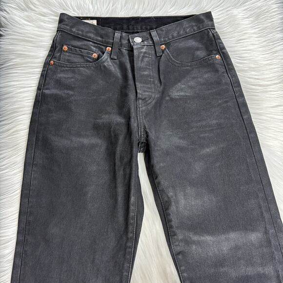 Levi’s Black Wax Coated Jeans - Picture 3 of 9
